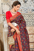Indigo Blue Patola Saree