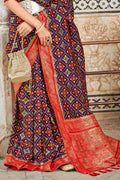 Indigo Blue Patola Saree