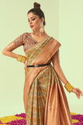 Copper Digital Print Saree