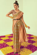 Copper Digital Print Saree