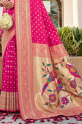 Fuscia Pink Paithani Saree