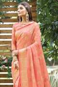 Thulian Pink Silk Saree