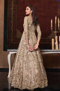 Anarkali Dress Beige Heavy Embroidered Anarkali Dress saree online