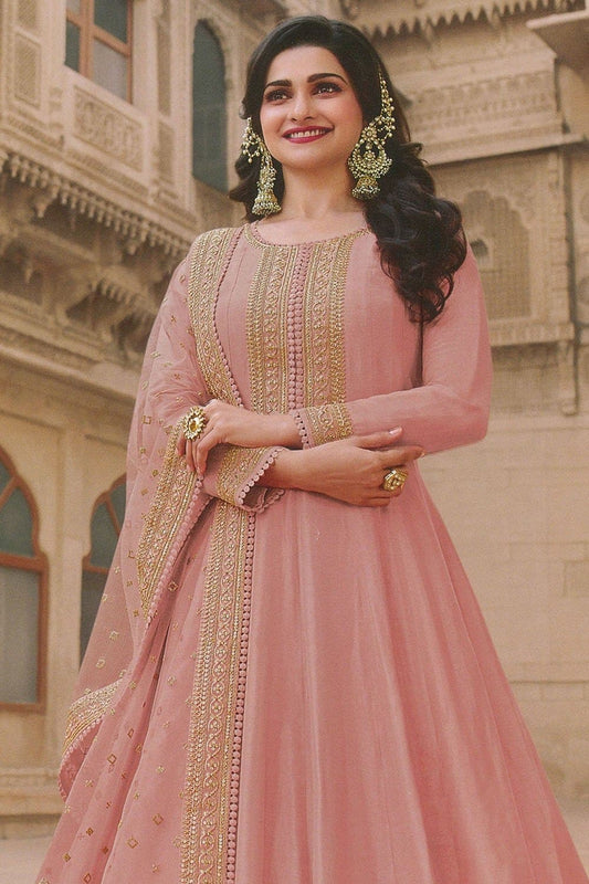 Buy Cavern Pink Anarkali Dress 77048 Online