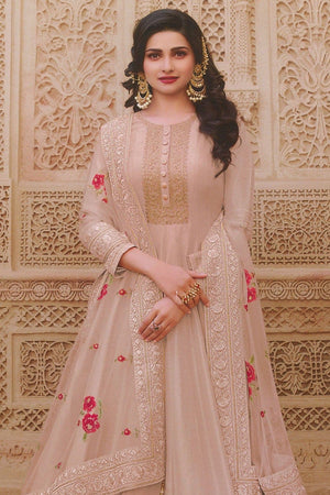Daisy Cream Anarkali Dress