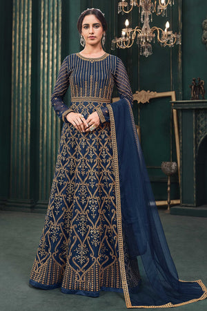Navy Blue Anarkali Dress