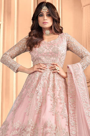 Pastel Pink Anarkali Dress