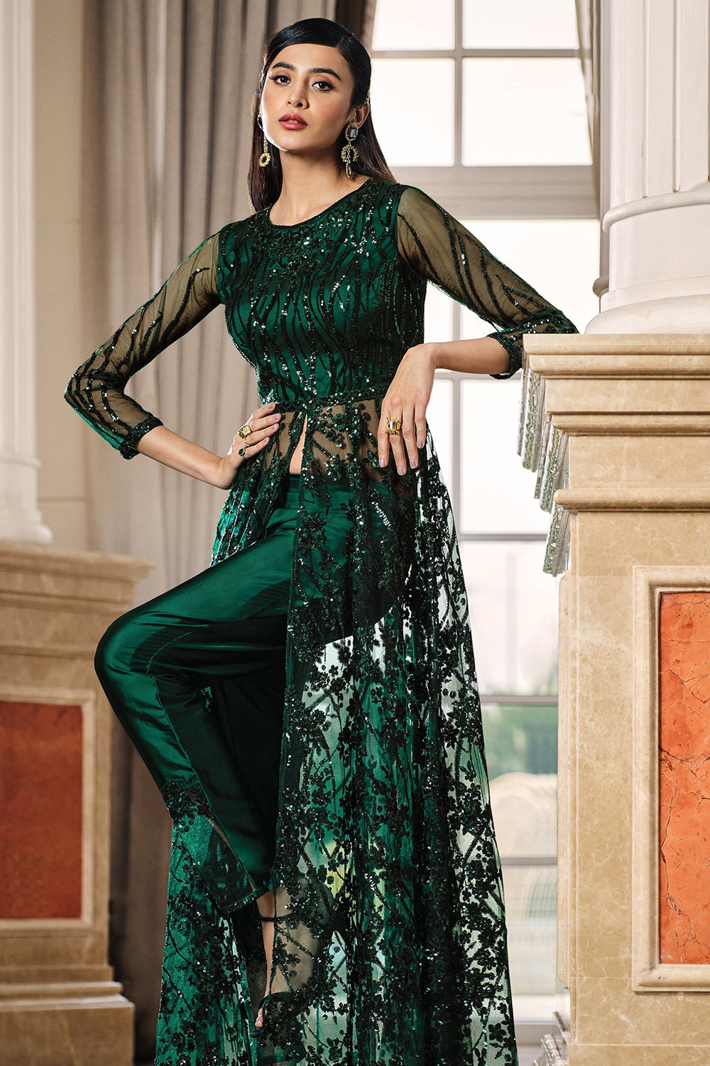 Buy Sacramento Green Anarkali Suit 19240 Online | Karagiri Buy Sacramento Green Anarkali Suit 19240 Online | Karagiri