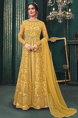 Yellow Anarkali Dress