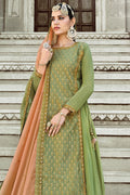 green anarkali