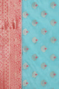 Banarasi - Chanderi Saree Aqua Blue Banarasi - Chanderi Saree saree online