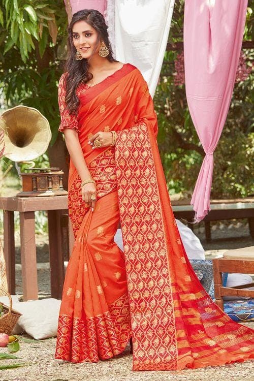banarasi chanderi saree design