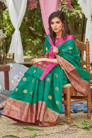 chanderi banarasi saree