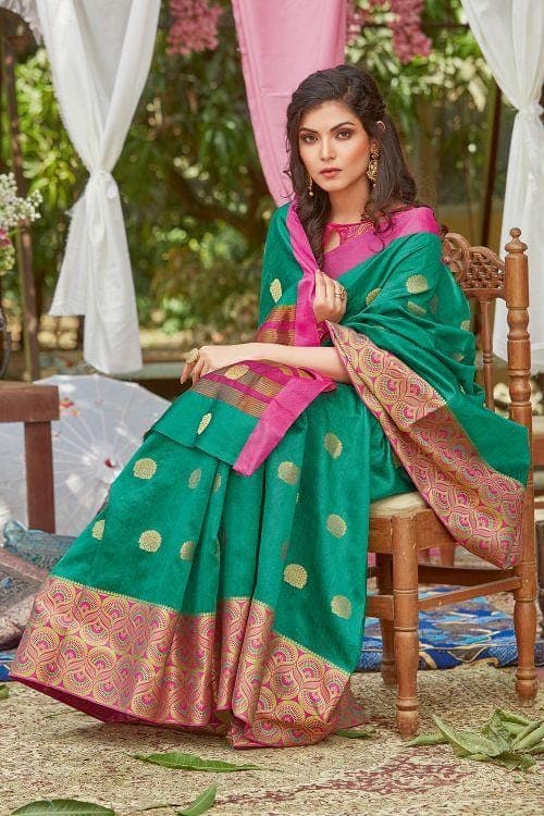 chanderi banarasi saree