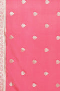 Banarasi - Chanderi Saree Punch Pink Banarasi - Chanderi Saree saree online