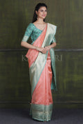 Banarasi - Chanderi Saree Quartz Pink Banarasi - Chanderi Saree saree online
