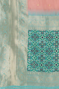 Quartz Pink Banarasi - Chanderi Saree