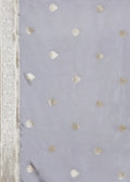 Slate Grey Banarasi - Chanderi Saree