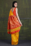 Tuscany Yellow Banarasi - Chanderi Saree