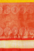 Tuscany Yellow Banarasi - Chanderi Saree