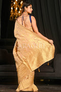 Banarasi Khaddi Georgette Saree Bisque Cream Banarasi Khaddi Georgette Saree saree online