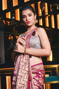 Banarasi Khaddi Georgette Saree Boysenberry Purple Banarasi Khaddi Georgette Saree saree online