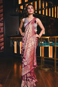 Banarasi Khaddi Georgette Saree Boysenberry Purple Banarasi Khaddi Georgette Saree saree online