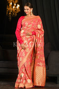 Banarasi Khaddi Georgette Saree French Rose Pink Banarasi Khaddi Georgette Saree saree online