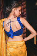 Banarasi Khaddi Georgette Saree Honey Yellow Banarasi Khaddi Georgette Saree saree online