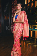 Banarasi Khaddi Georgette Saree Hot Pink Banarasi Khaddi Georgette Saree saree online