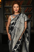 black saree