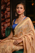 Banarasi Khaddi Georgette Saree Latte Gold Banarasi Khaddi Georgette Saree saree online