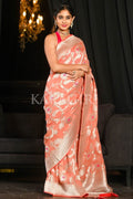 Banarasi Khaddi Georgette Saree Light Pink Khaddi Banarasi Georgette Saree saree online