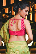 Banarasi Khaddi Georgette Saree Mint Green Banarasi Khaddi Georgette Saree saree online