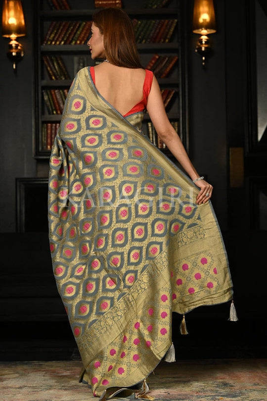 georgette banarasi saree