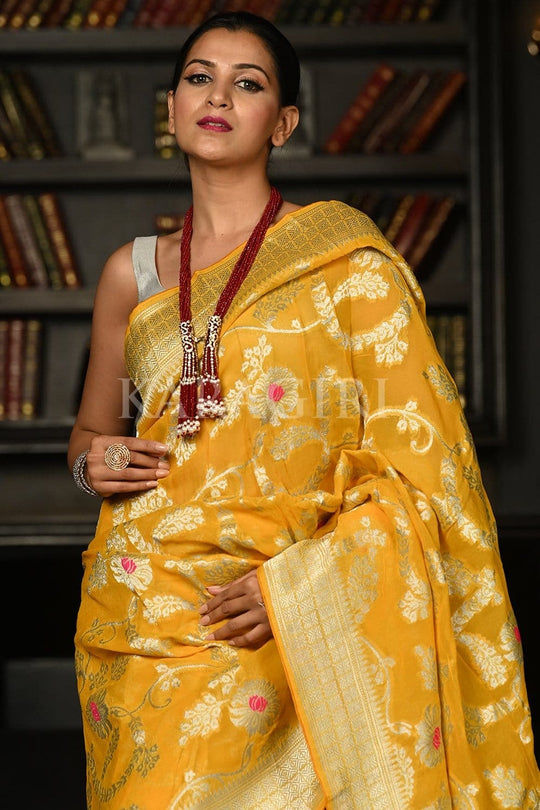 georgette banarasi saree