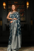 blue saree