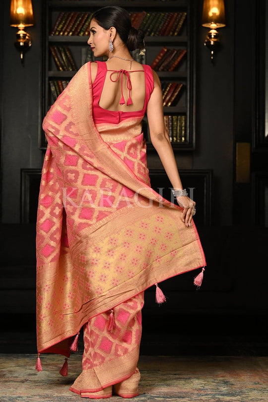 saree with golden work