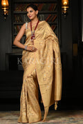 golden saree