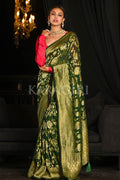 Banarasi Khaddi Georgette Saree Strong Yellow Green Banarasi Khaddi Georgette Saree saree online