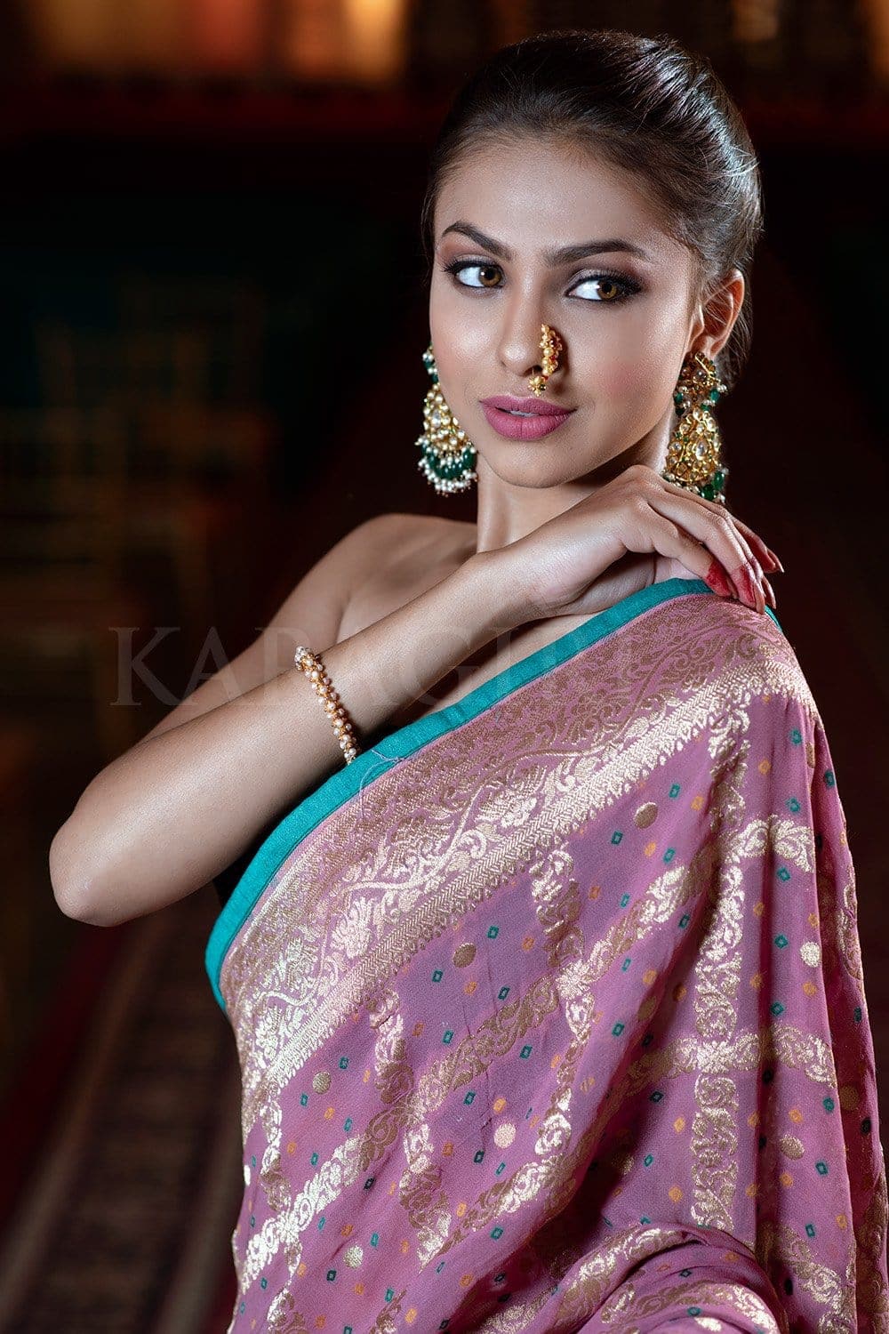 Black Banarasi Zari Woven Pure Khaddi Georgette Saree - Albis Online