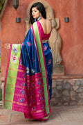 Blue Orchid Banarasi Patola Saree