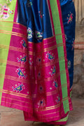 Blue Orchid Banarasi Patola Saree