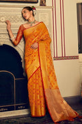 Banarasi - Patola Saree Bright Yellow Banarasi Patola Saree saree online