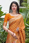 orange saree