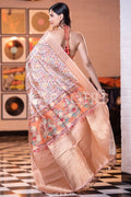 Banarasi - Patola Saree Cream Colour Banarasi Patola Saree saree online