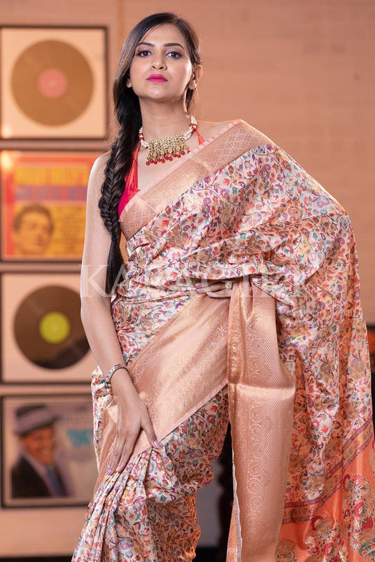 Banarasi - Patola Saree Cream Colour Banarasi Patola Saree saree online