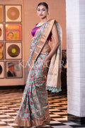 Banarasi - Patola Saree Mint Green Banarasi Patola Saree saree online