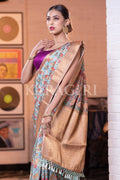 Banarasi - Patola Saree Mint Green Banarasi Patola Saree saree online