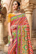Banarasi Patola Saree Multicolor Banarasi Patola Saree saree online
